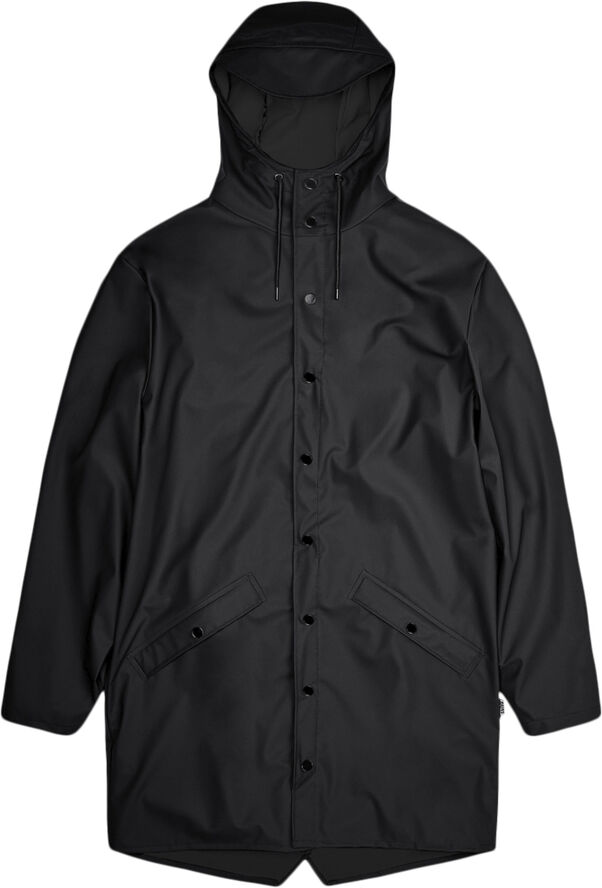Rains Long Jacket Black