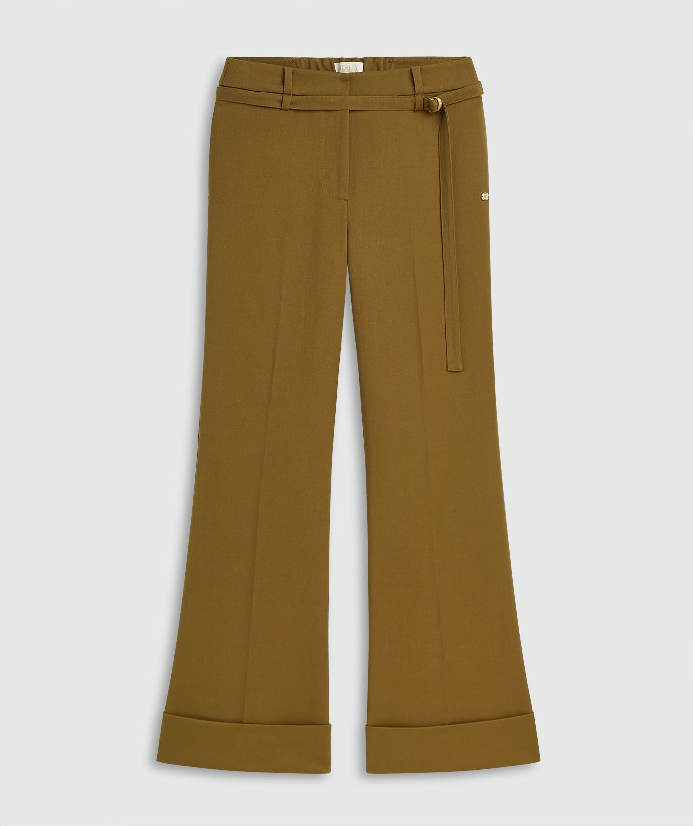 JV-KORIEN mid rise flared pantalon - olive green