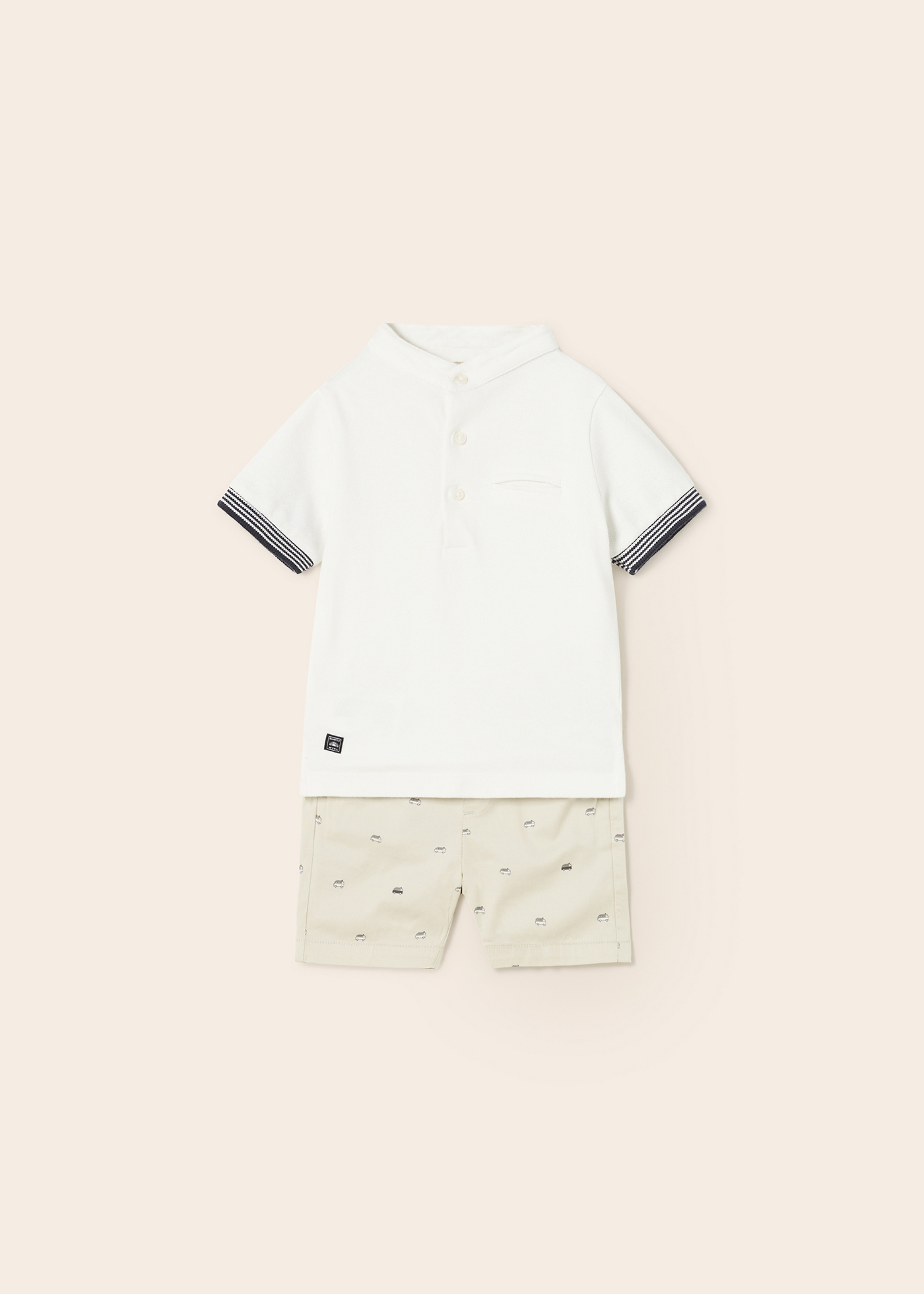 Conjunto de bebê de algodão com 2 peças