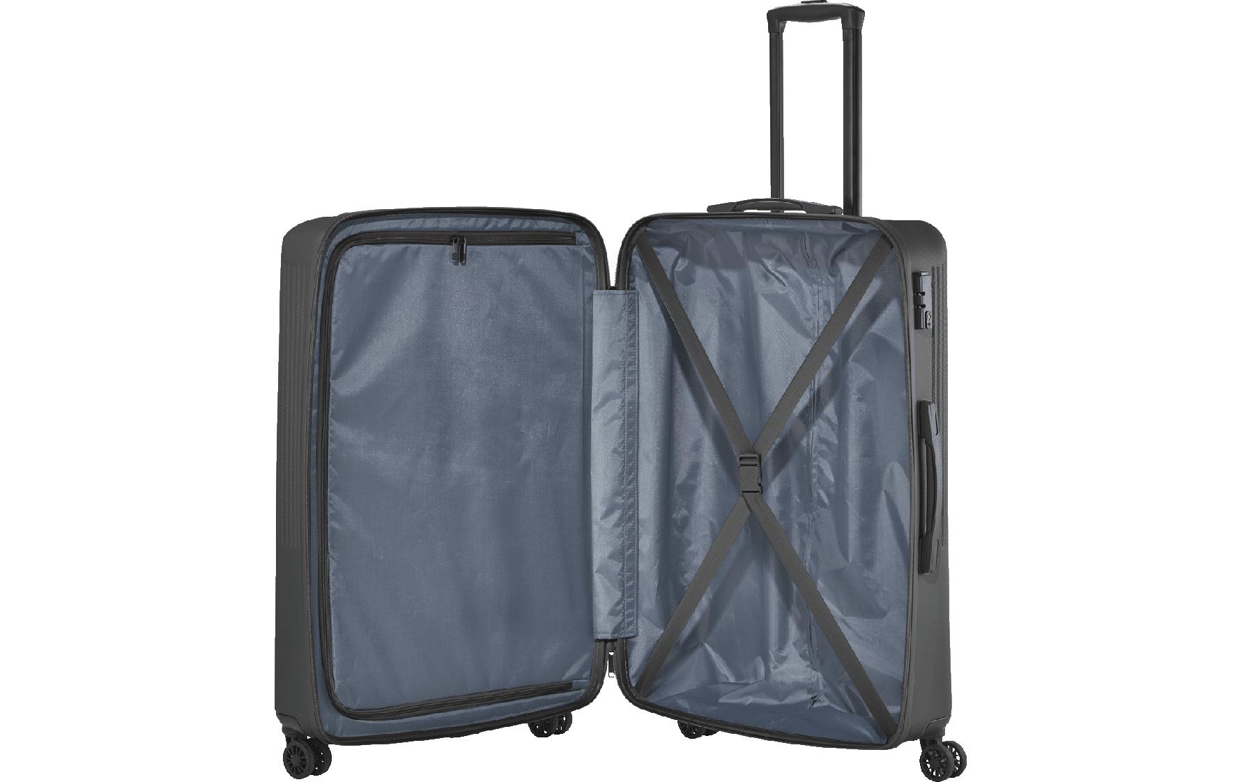 Reisekoffer BALI Trolley L Anthrazit4-Rollen Hartschalenkoffer