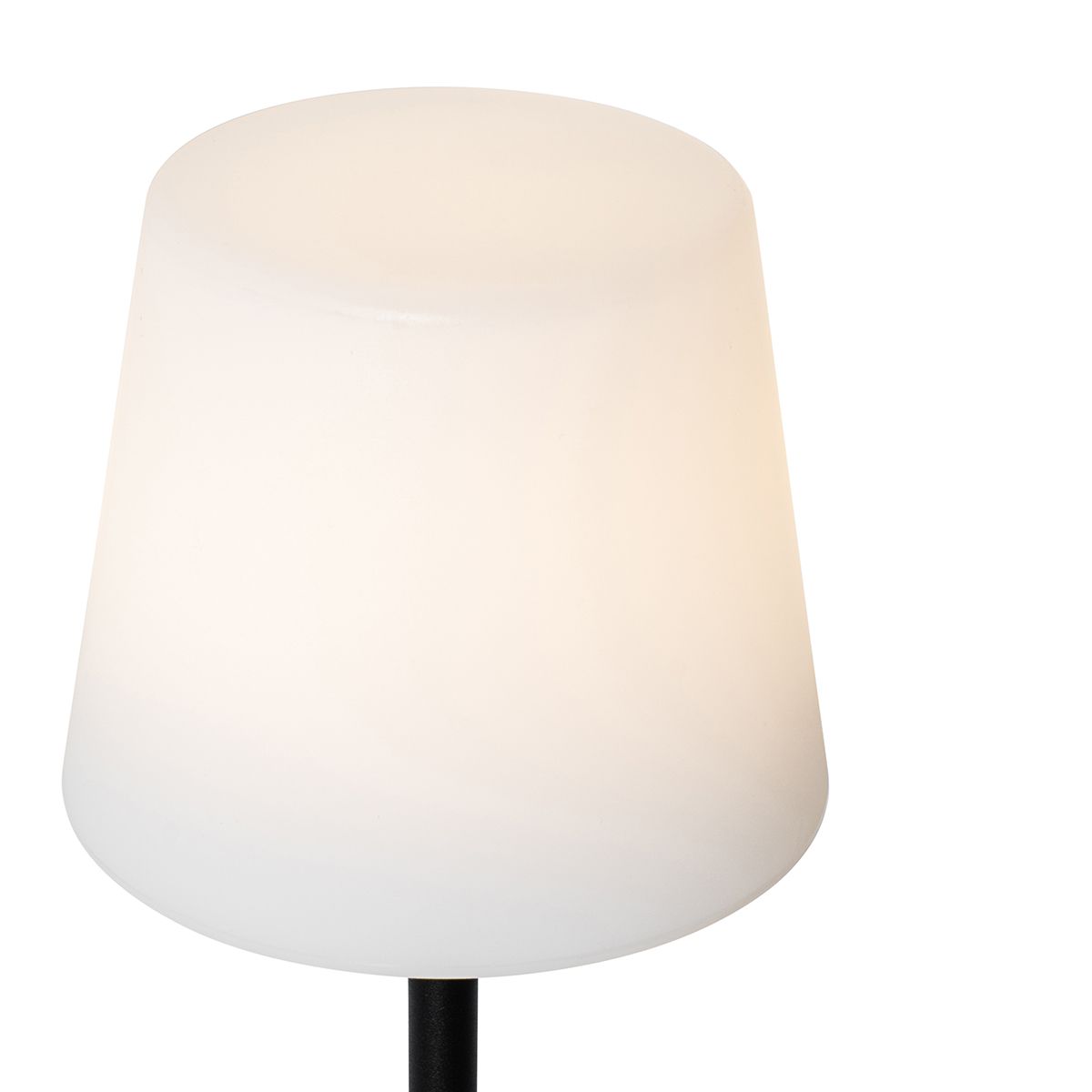 Set van 2 tafellampen zwart oplaadbaar 40 cm IP54 - Jude