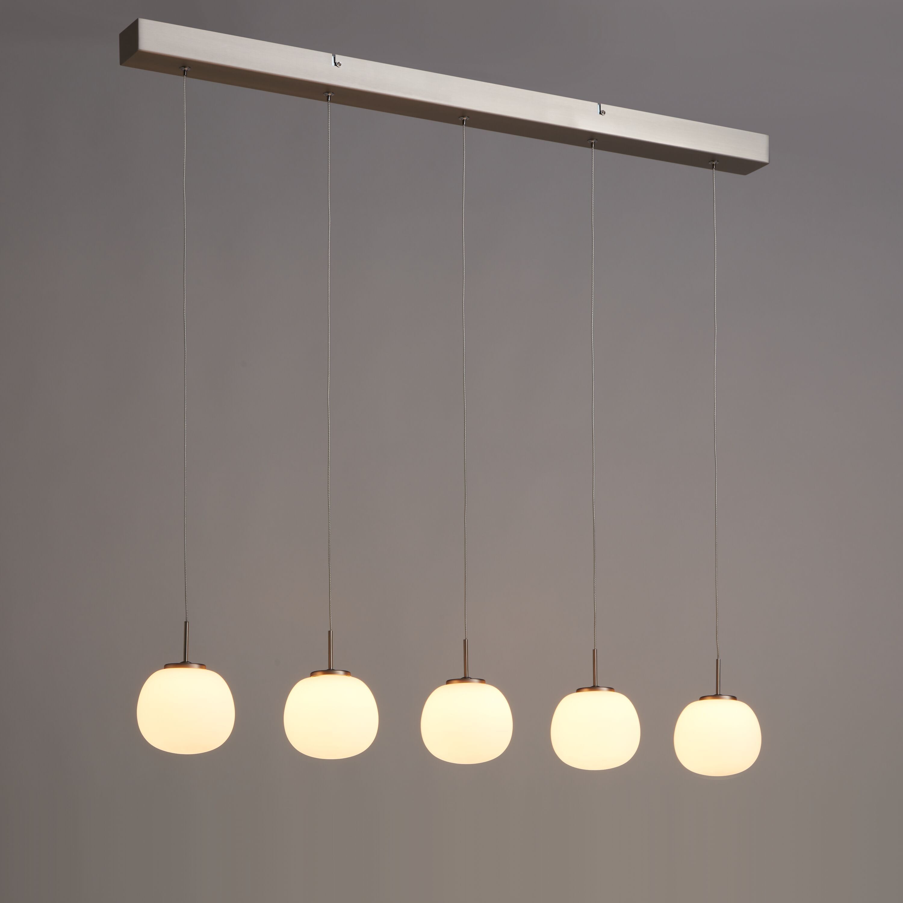 TALSANO Hängeleuchte - Weiss / B: 95.0 cm x H: 150.0 cm