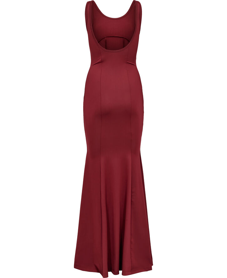 Han kjøbenhavn Logo Stretch Jersey Long Dress Bordeaux
