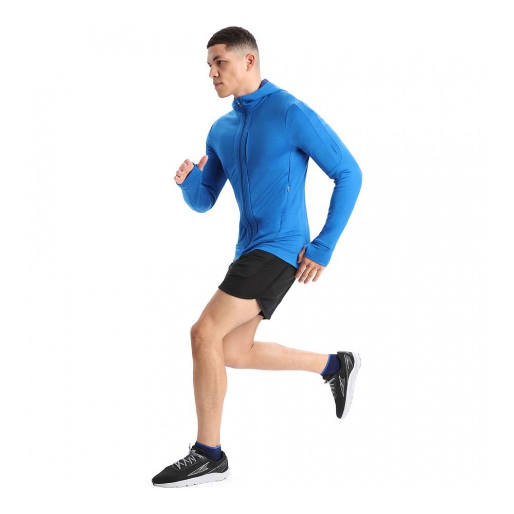 Icebreaker QUANTUM III - Sweat Homme lazurite/royal navy