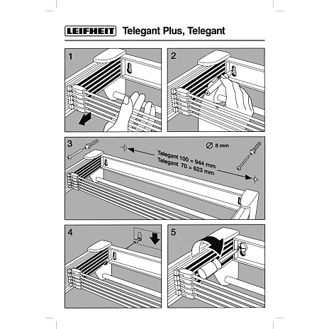 Leifheit Protect Plus tørrestativ