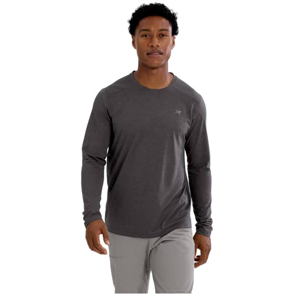 T-shirt randonnée ARC'TERYX CORMAC CREW LS M BLACK HEATHER