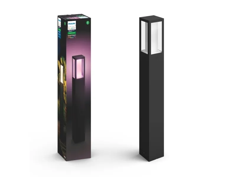 Philips Hue Impress - Pedestallys - LED-lyspære - 8 W - klasse A - sort