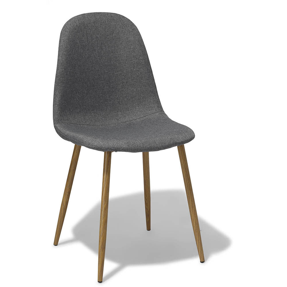 Chaise Gaby gris anthracite x 2