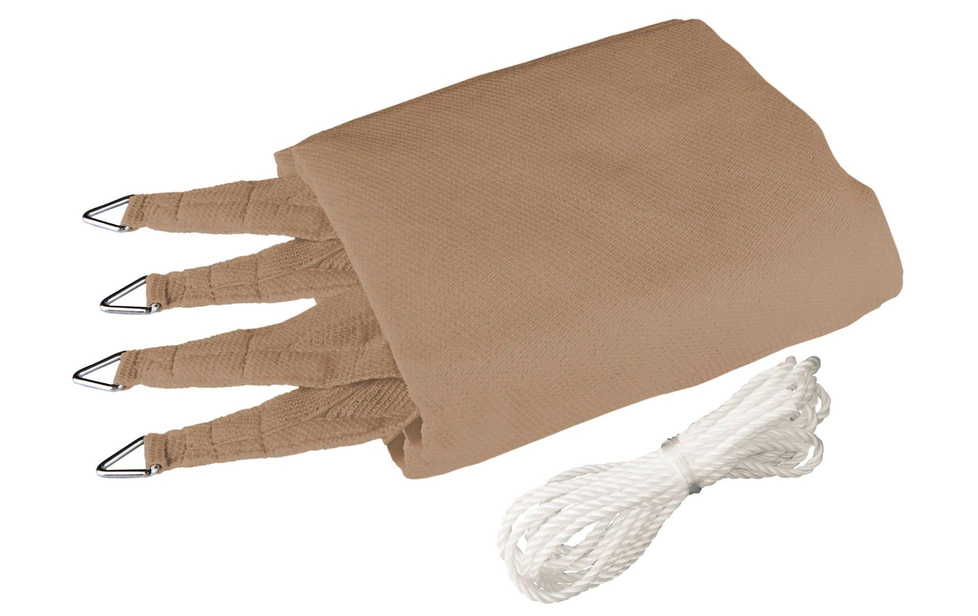 Sonnensegel 400 cm, Quadratisch, SchilfSchattentuch für den Garten, Terrasse oder Balkon