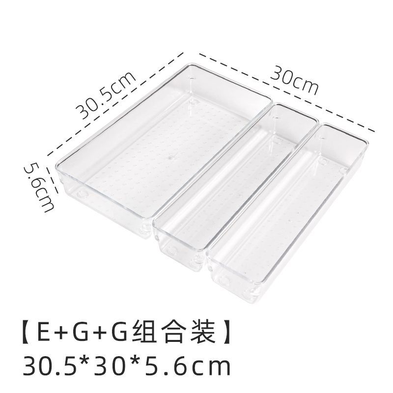 Schattige essentials - Transparante plastic lade-organizer