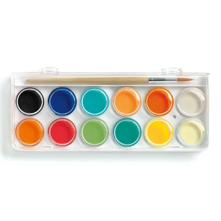 Djeco Farben: 12 Wasserfarben