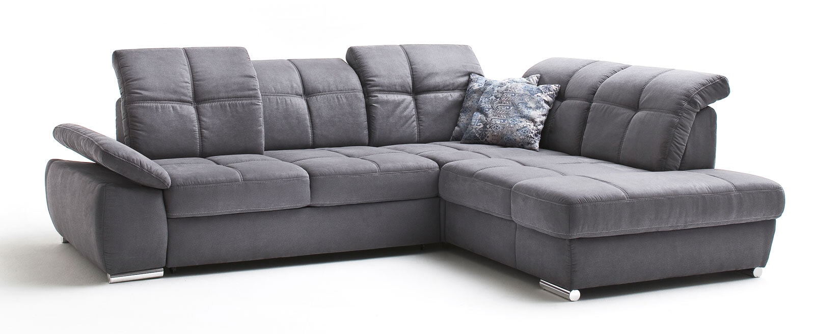 Ecksofa Miguel 303 x 249 cm grau