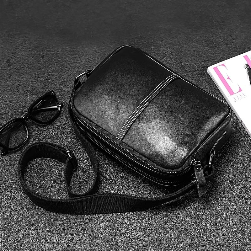BagBuzz - Crossbodytas van imitatieleer met contrasterende stiksels