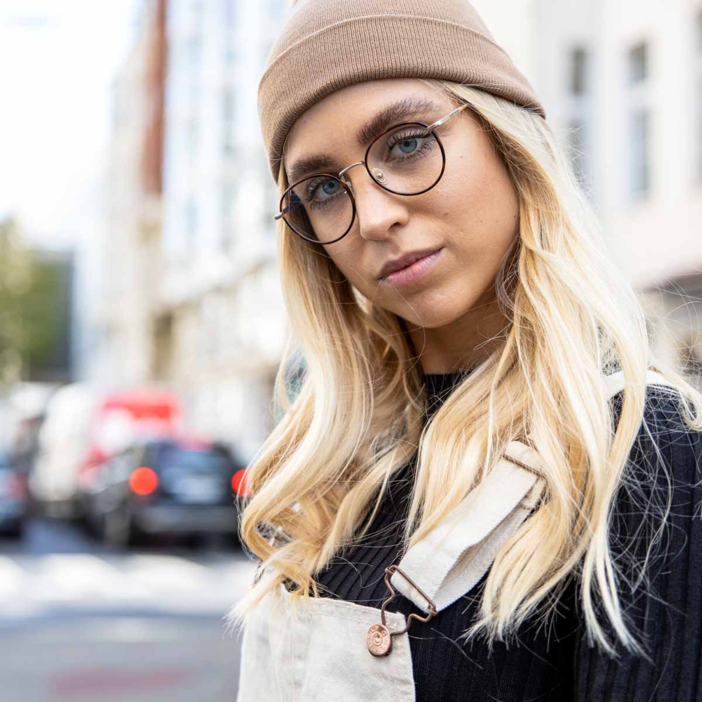 London Small Matt Gold Tortoise mit Sehstärke