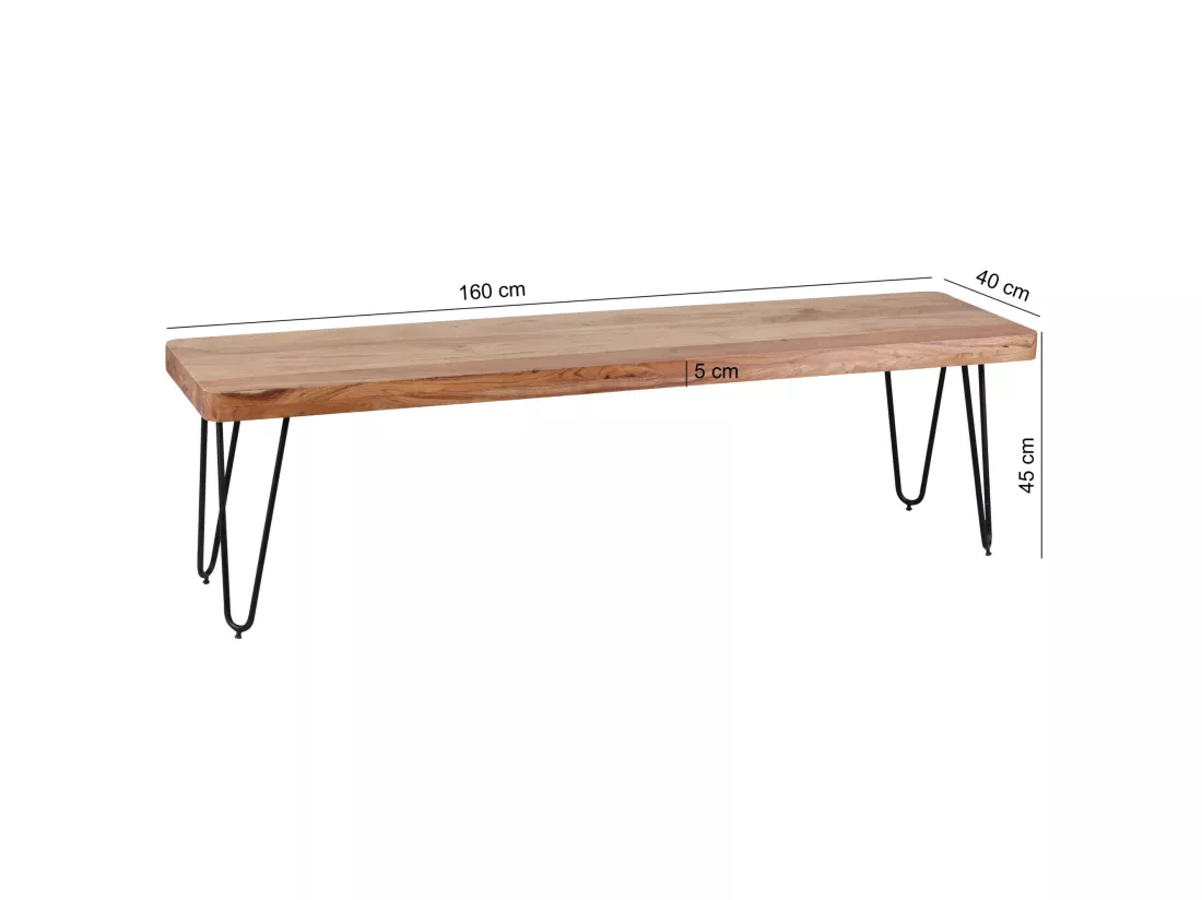 Banc de cuisine Bois Massif Salle à manger Banque Banc salle à manger