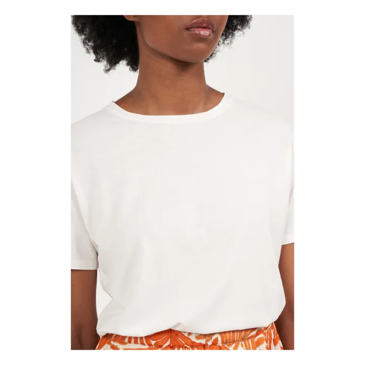 Hartford T-shirt Telvir Lyocell | Ecru