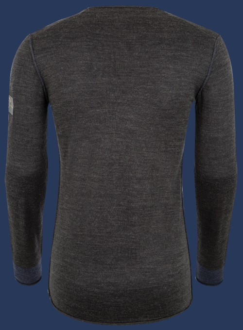 Herren Pullover 009 KoNitE, Anthracite/Royalblue