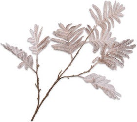 Silk-Ka kunsttak Mimosa crème 40 cm
