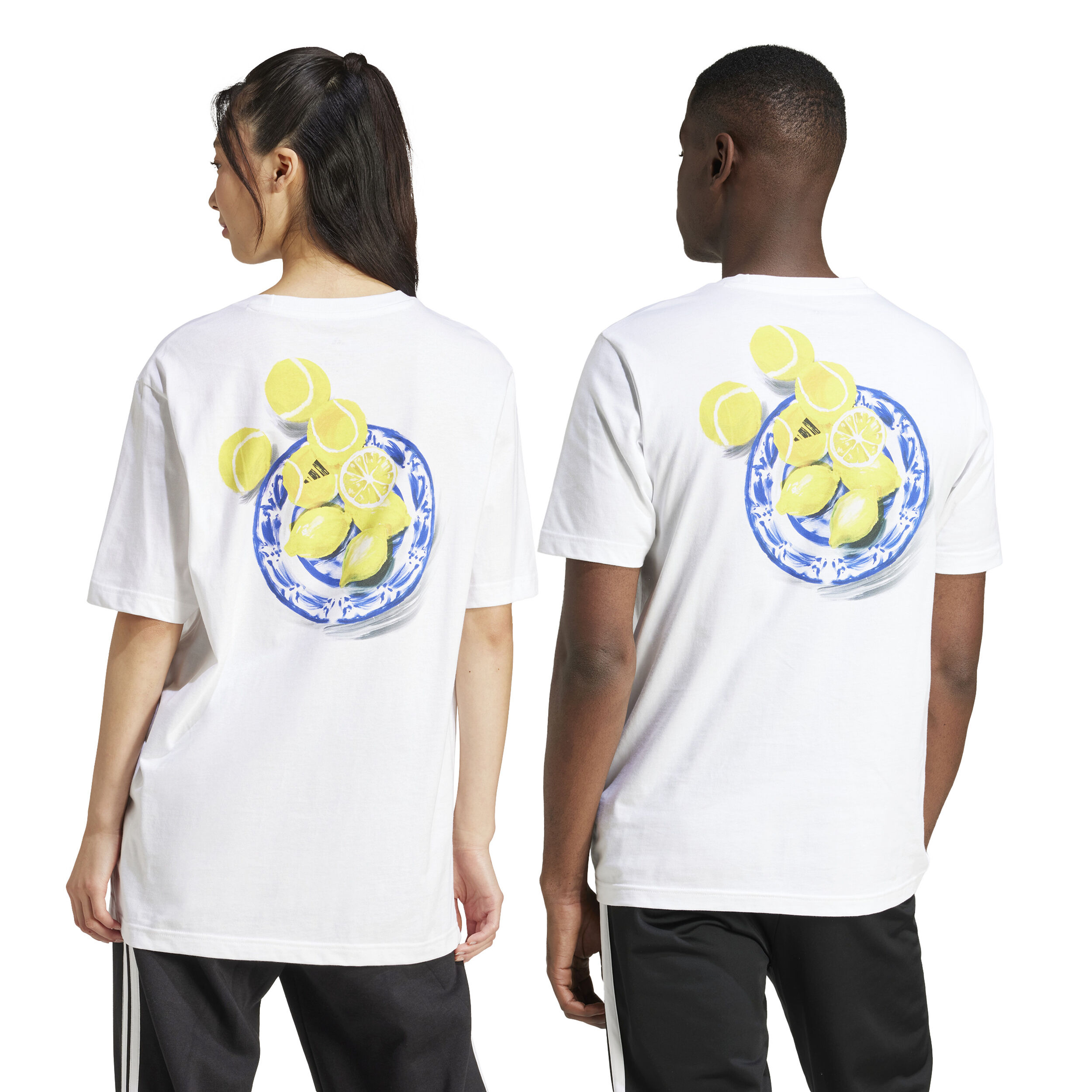 adidas Lemon T-shirt Hommes - Blanc , Multicouleur