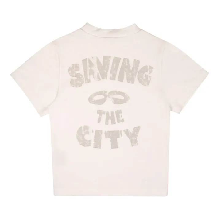 Baje Studio T-shirt Perth Saving The City | Blanc