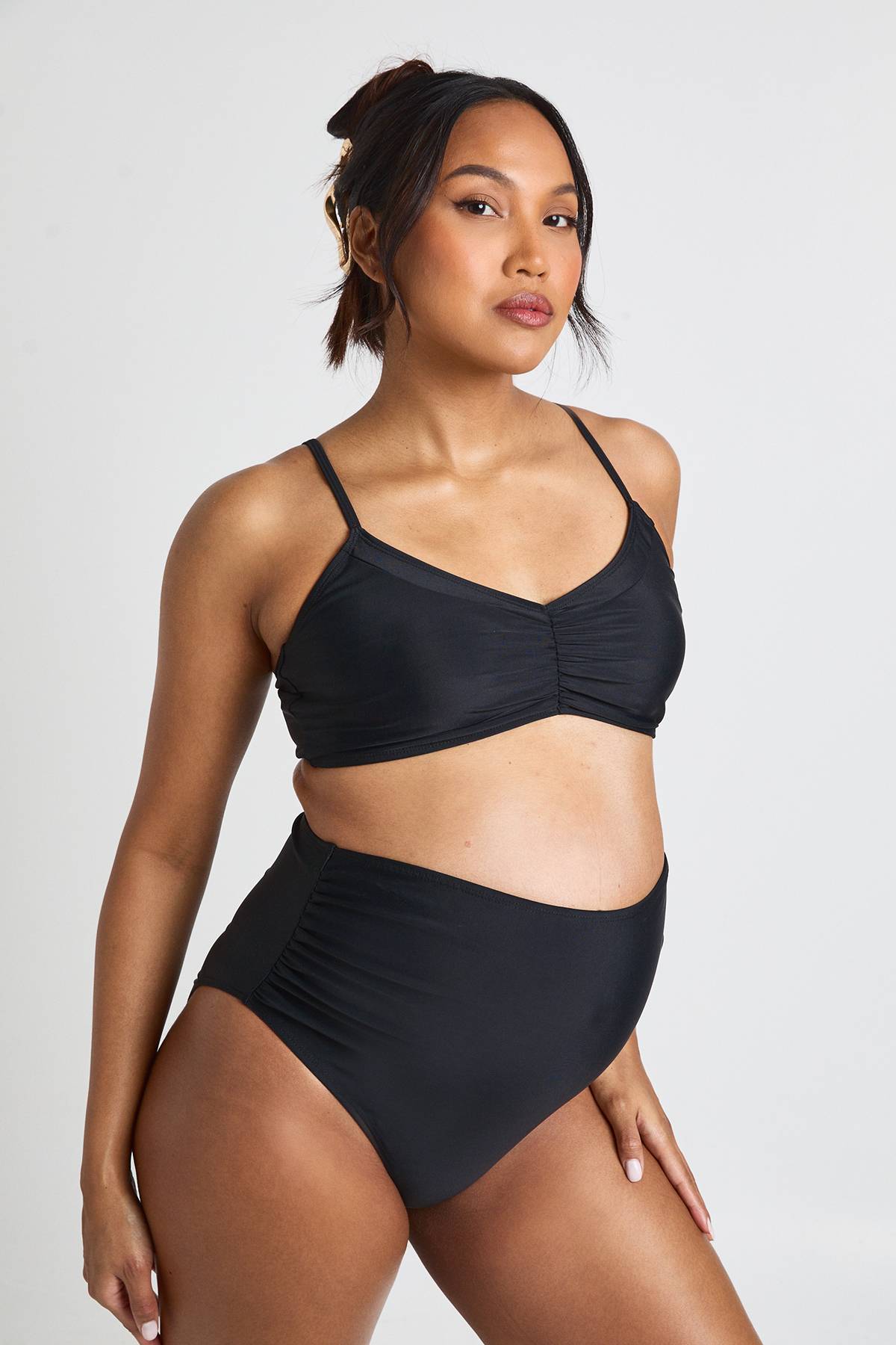 boohoo Haut De Bikini De Maternité Froncé