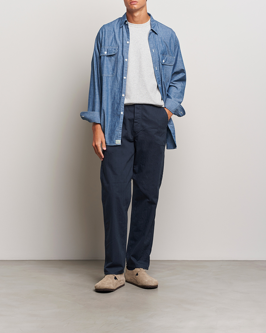 orSlow French Work Pants Navy