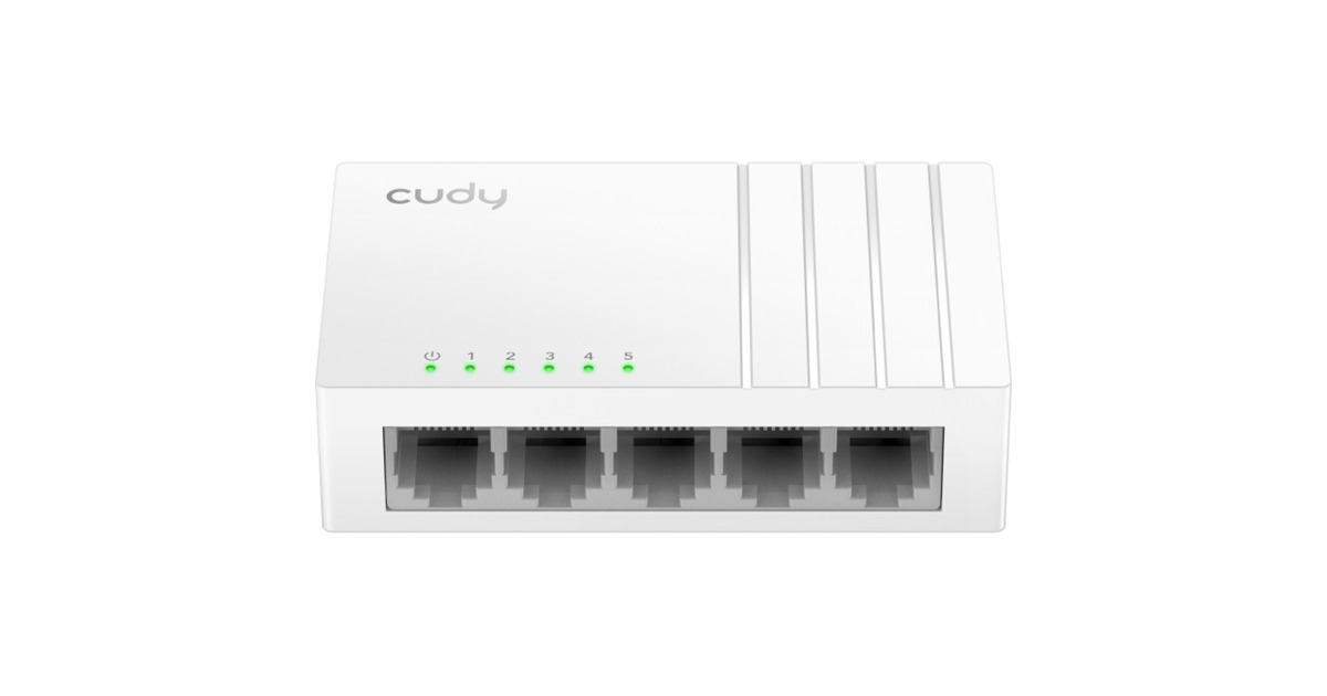 Cudy5-Port 10/100 Mbps Unmanaged Switch  (Wit)