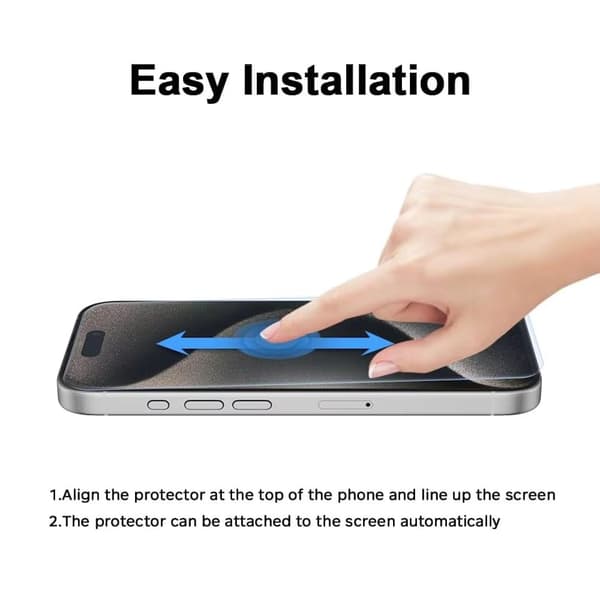 2-Pakning iPhone 16 Pro Max Skjermbeskytter i Herdet Glass