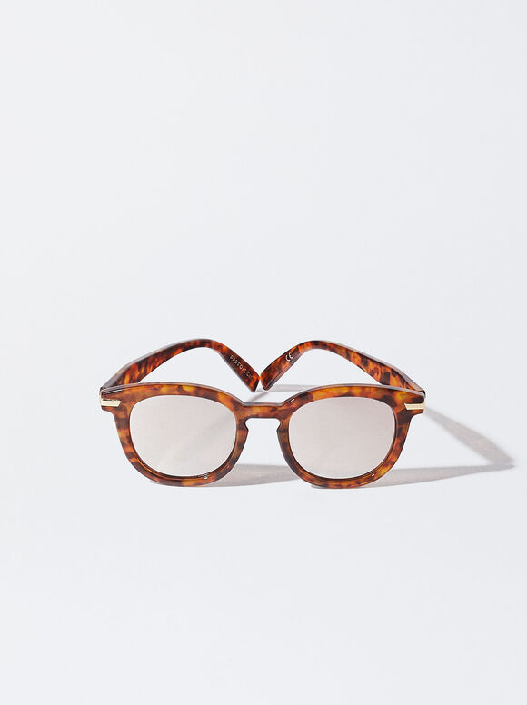 Gafas De Sol Redondas Tortoise - Marrón
