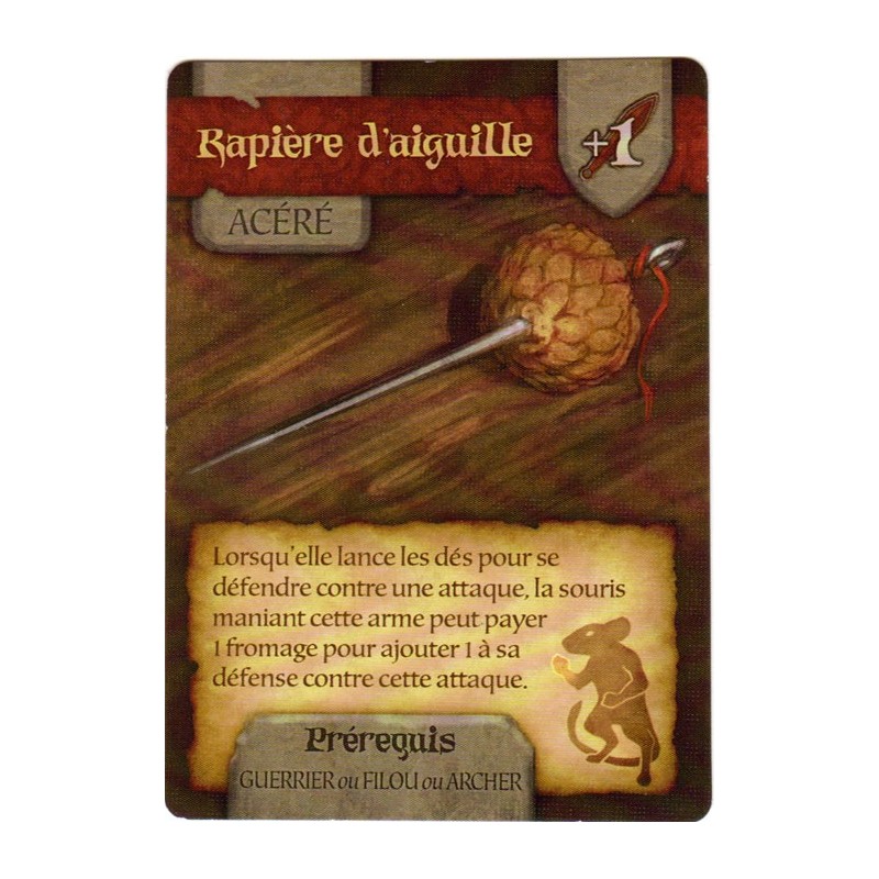 Mice and Mystics - Carte bonus Rapière d'aiguille