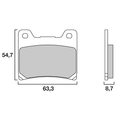 Plaquettes de freins Brembo Sinter Métal Fritté arrière