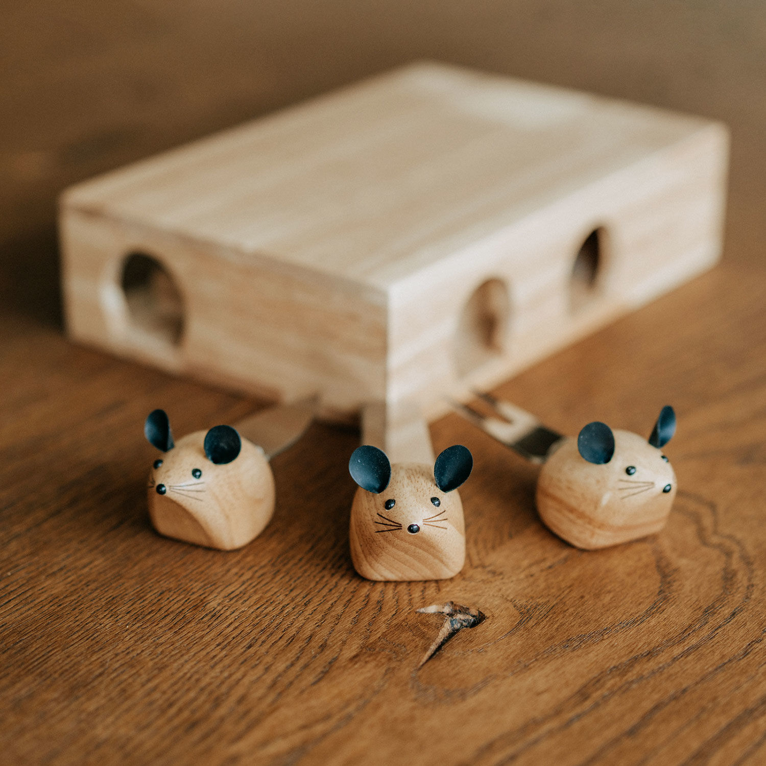 Käsebrett Maus Häuschen