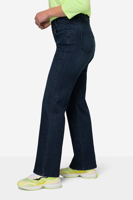 Jeans, Straight Denim, wide Leg, mit recyceltem Polyester