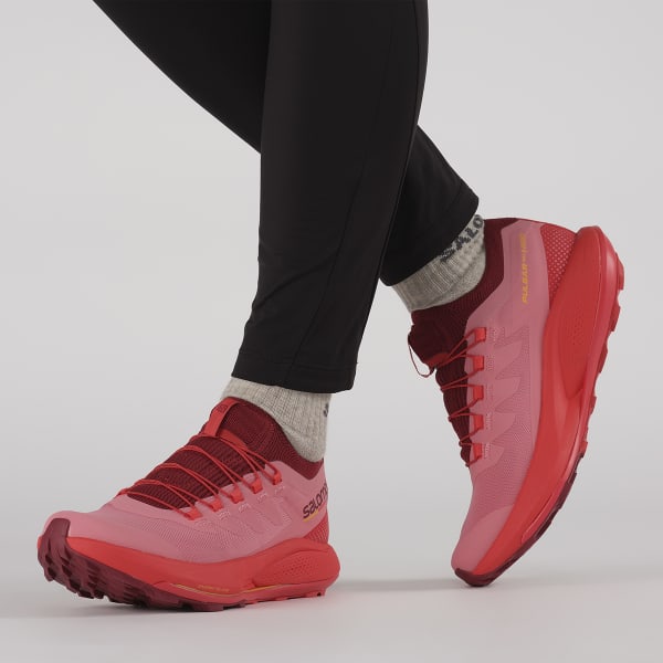Chaussure trail SALOMON PULSAR TRAIL PRO W TEA ROSE/BIKING RED/BLAZING ORANG