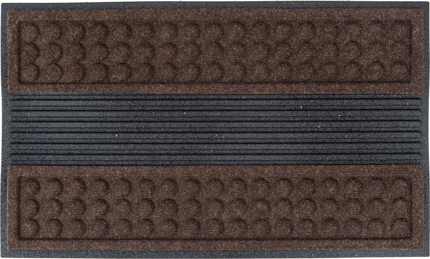Multy Home buitenmat Scrape'n Brush bruin 75 x 45 cm