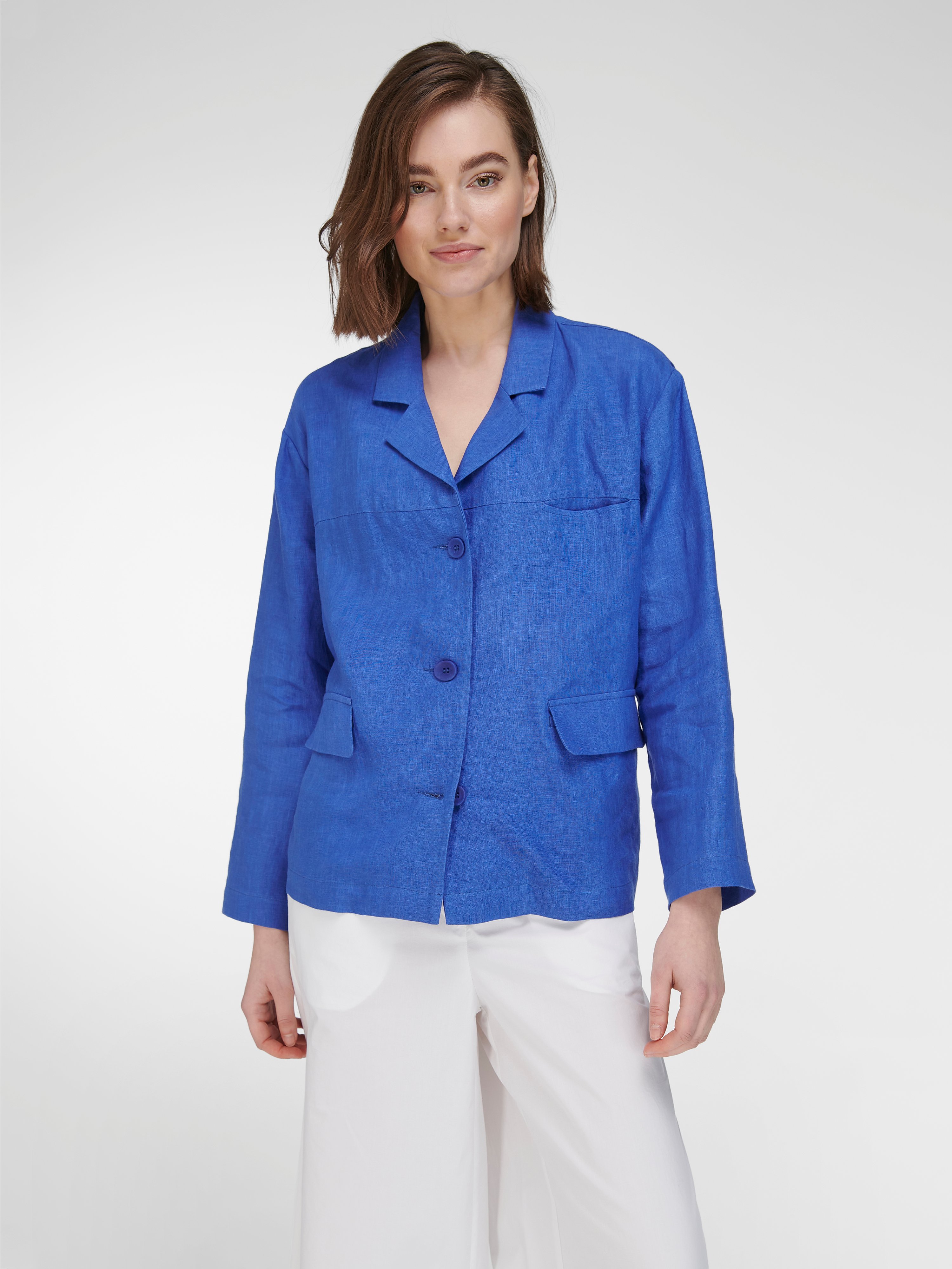 Blusen-Jacke aus 100% Leinen