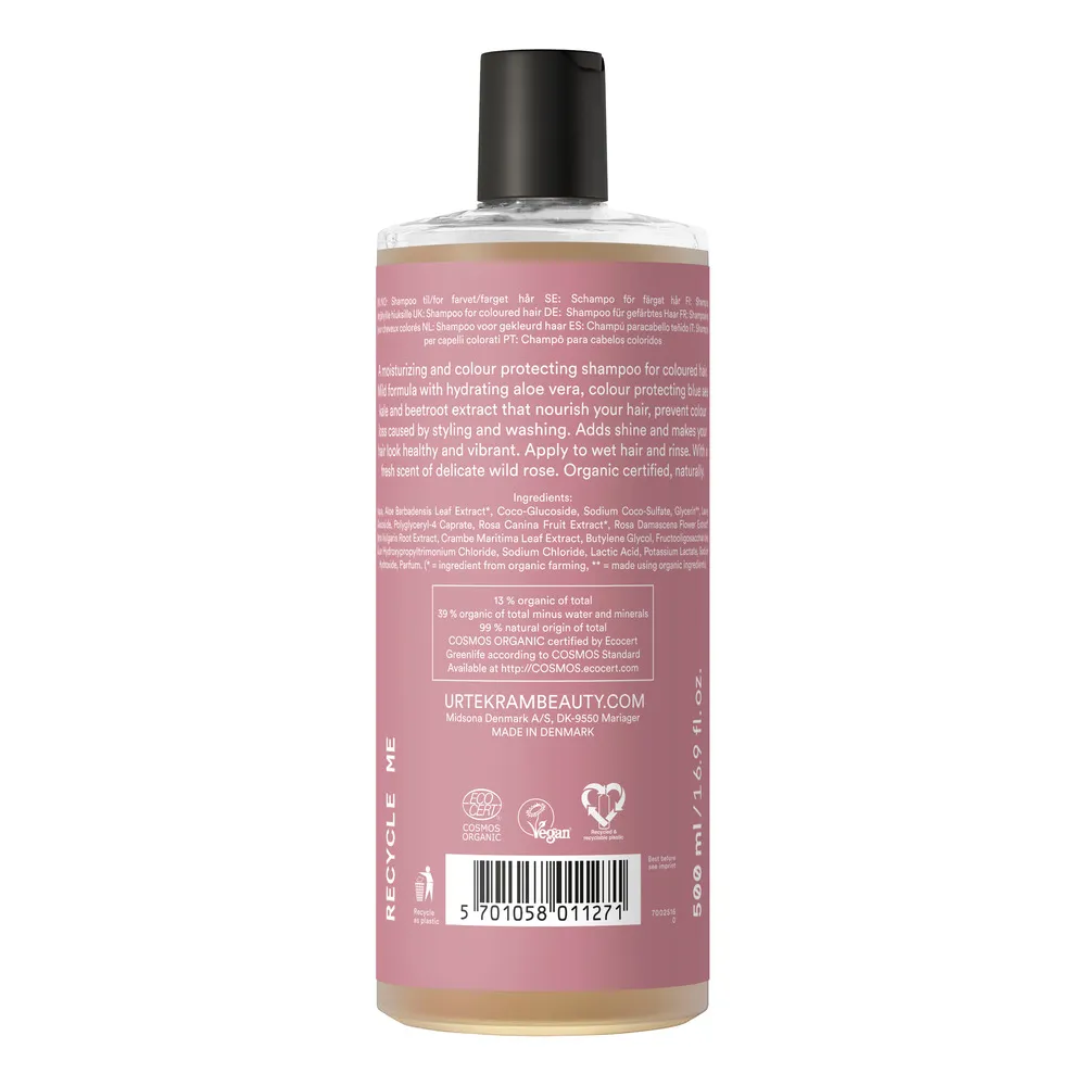 Urtekram Soft Wild Rose Colour Preserve Shampoo - 500 ml