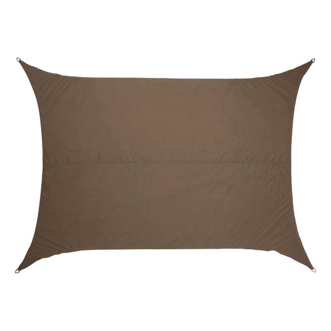 Voile d'ombrage rectangulaire ELYORA Café