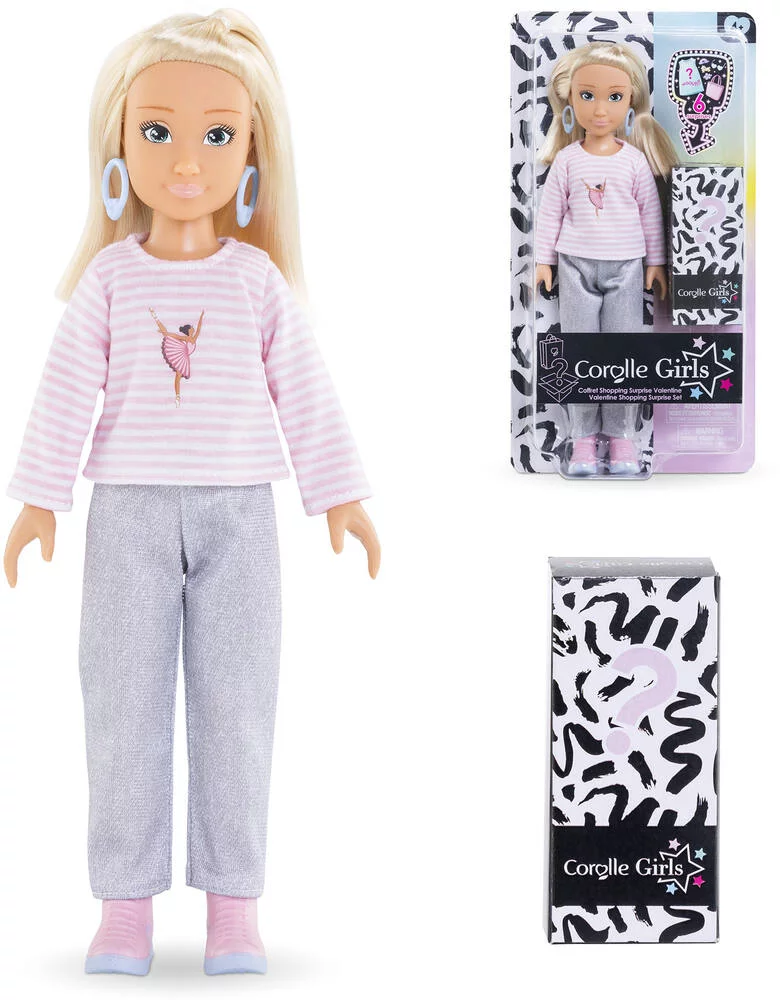 COROLLE GIRLS - POUPEE MANNEQUIN - COFFRET VALENTINE SHOPPING - 28CM