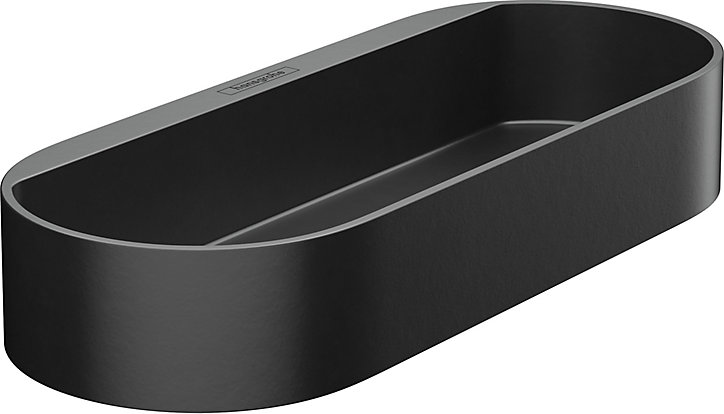 Bac de rangement noir mat WallStoris Hansgrohe