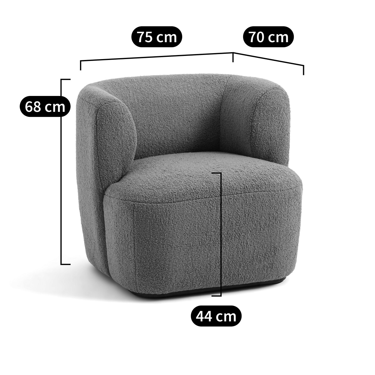 LA REDOUTE INTERIEURS<br>Poltrona Bouchon, Nidou