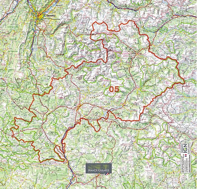 FRANCE FOULARDS - TOUR DE COU HAUTES ALPES