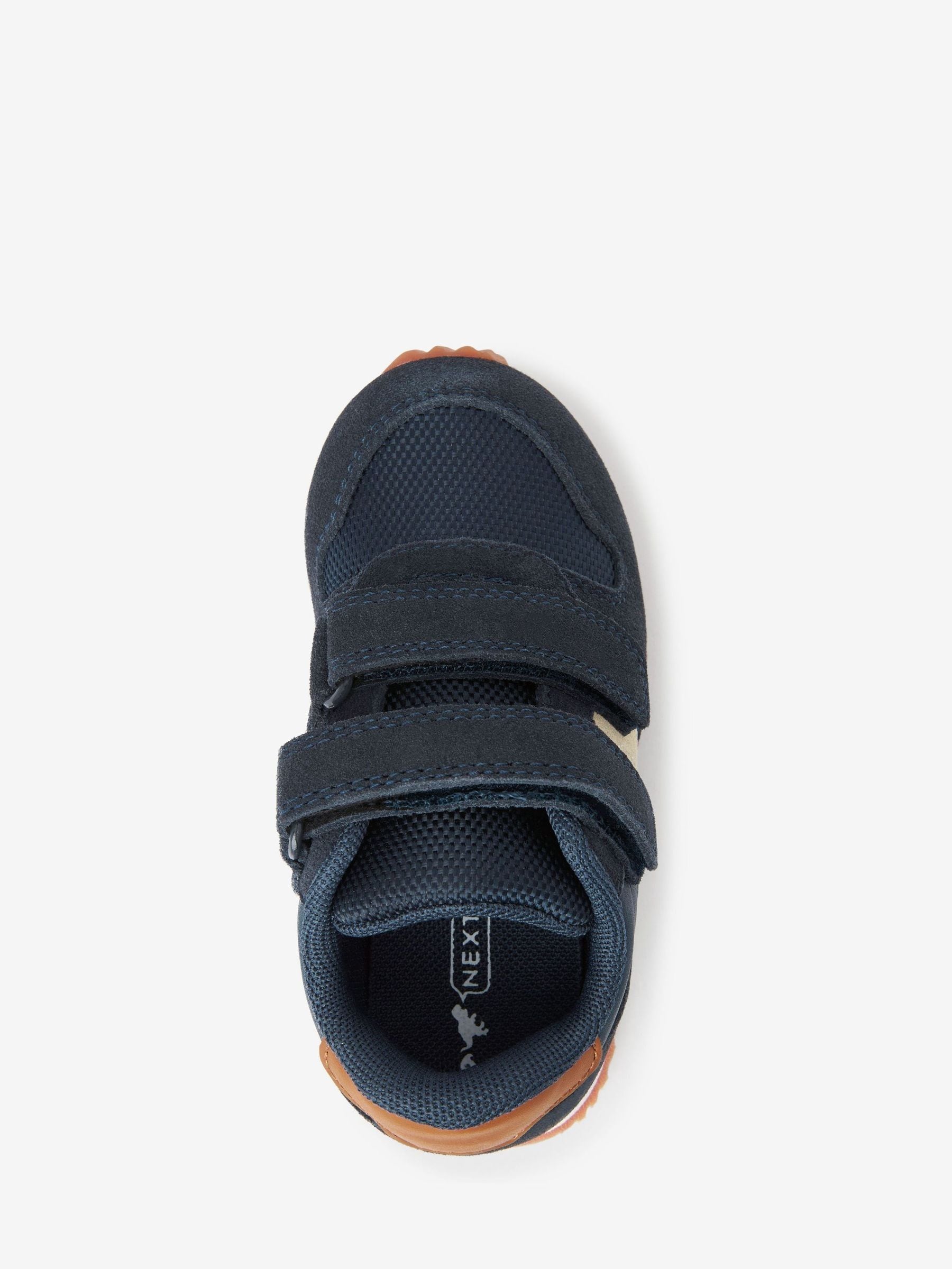 Marineblauw - Sneakers met dubbele bandjes