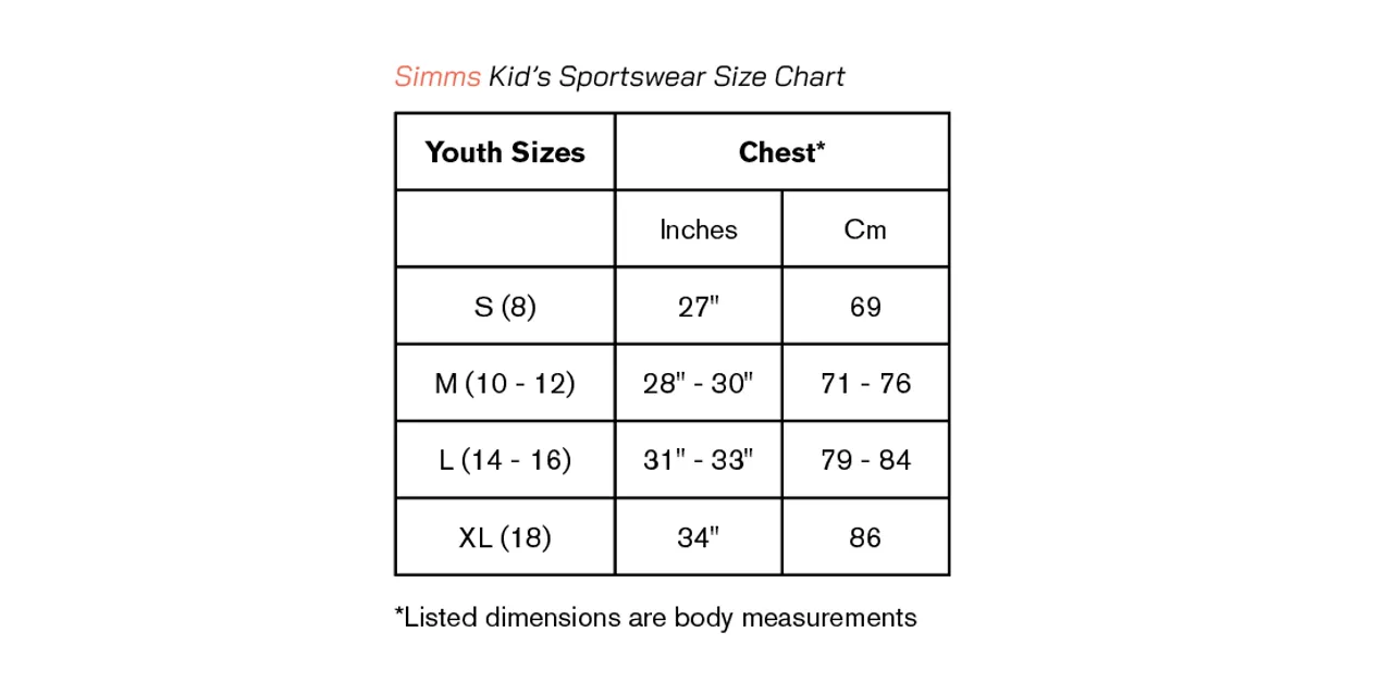 Simms Simms Kid'S Logo T-Shirt Harbor Blue