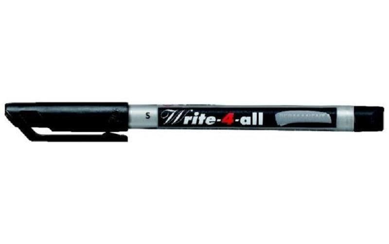 Permanent-Marker Write-4-all S, SchwarzWasserfester Marker