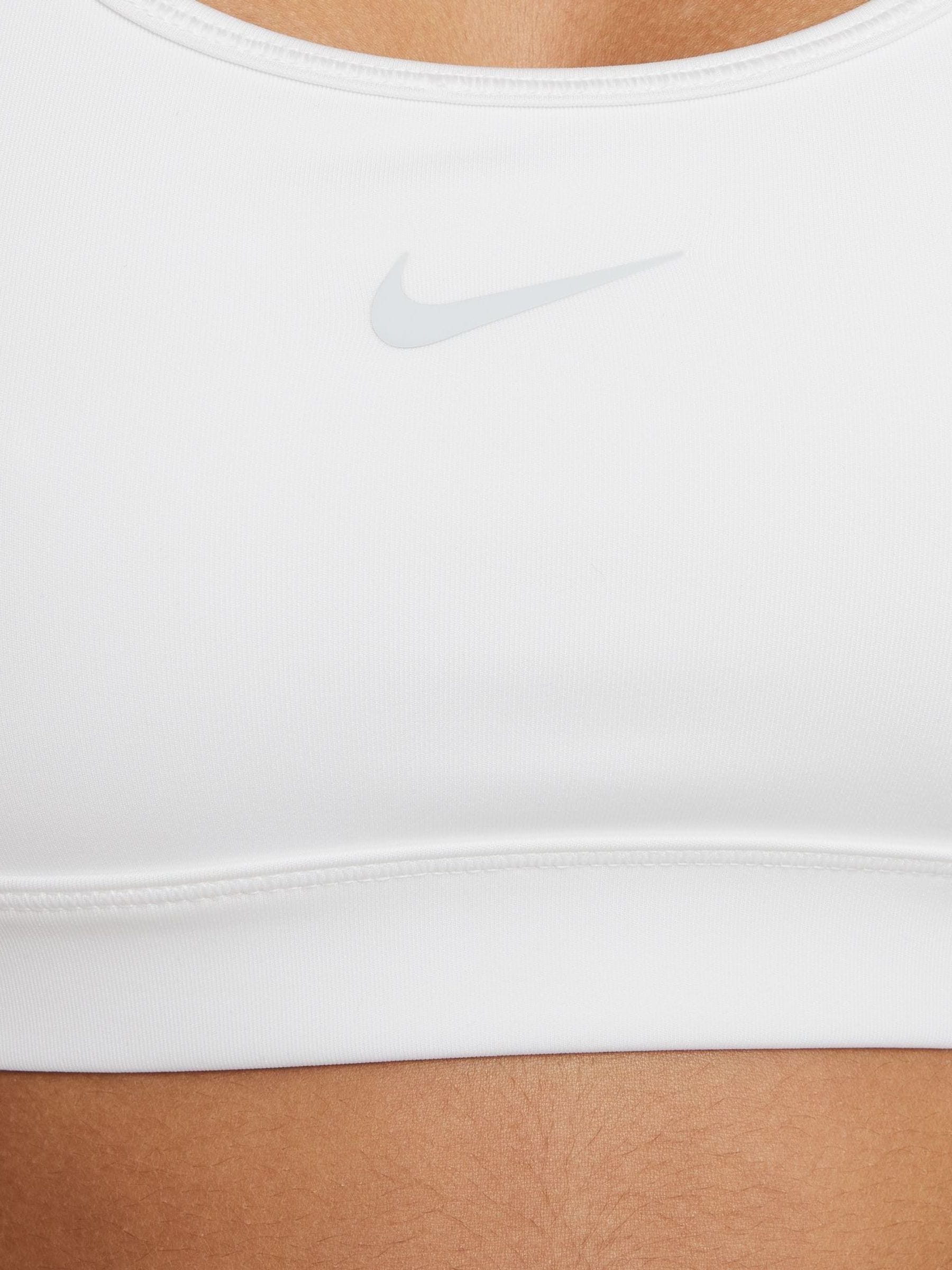 Wit - Nike Dri-FIT beha met ondersteuning en Swoosh