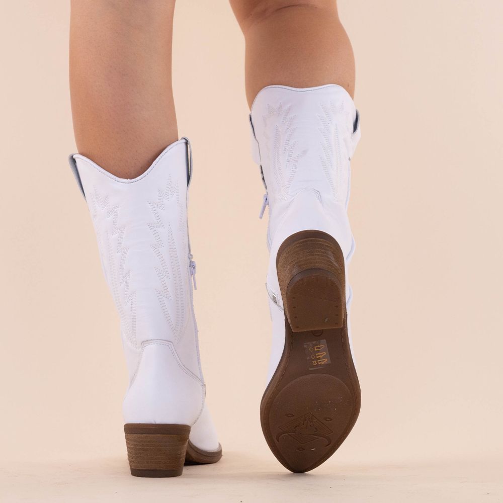 La Pintura cowboyboots Nohemi white