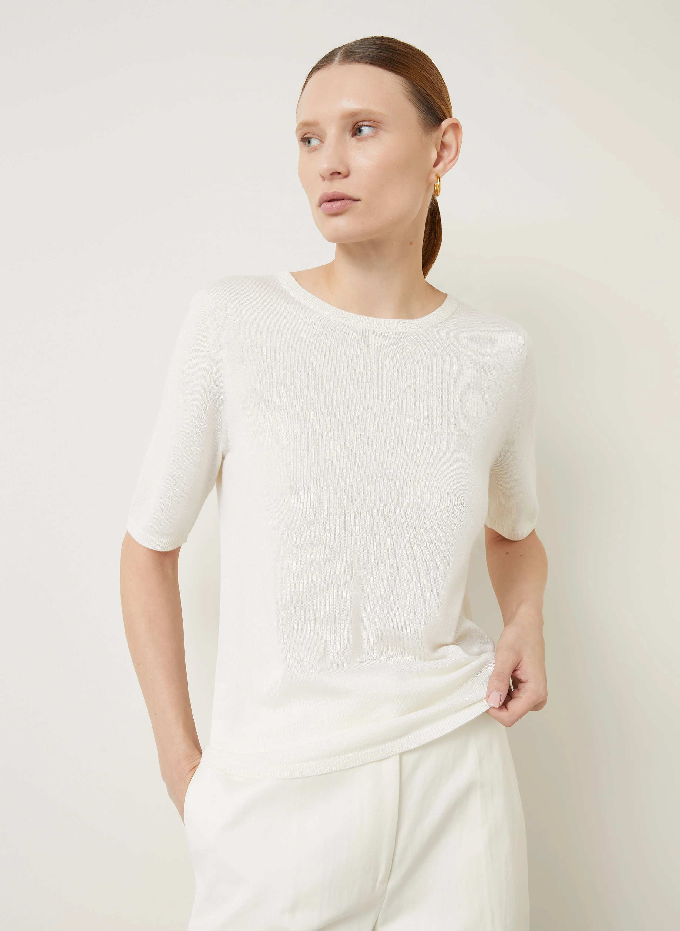 IRIS von ARNIM Strickshirt aus Cashmere mit Seide