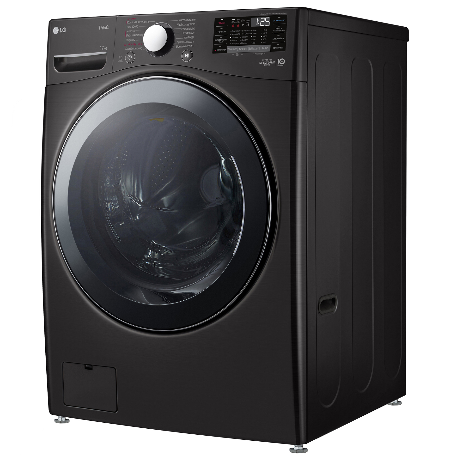 LG Waschmaschine F11WM17TS2B - Metallic Black Steel - 17 kg - E