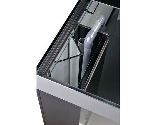 EHEIM incpiria 530 rifaquariumcombinatie met circulatiepomp en verlichte kast, grafiet